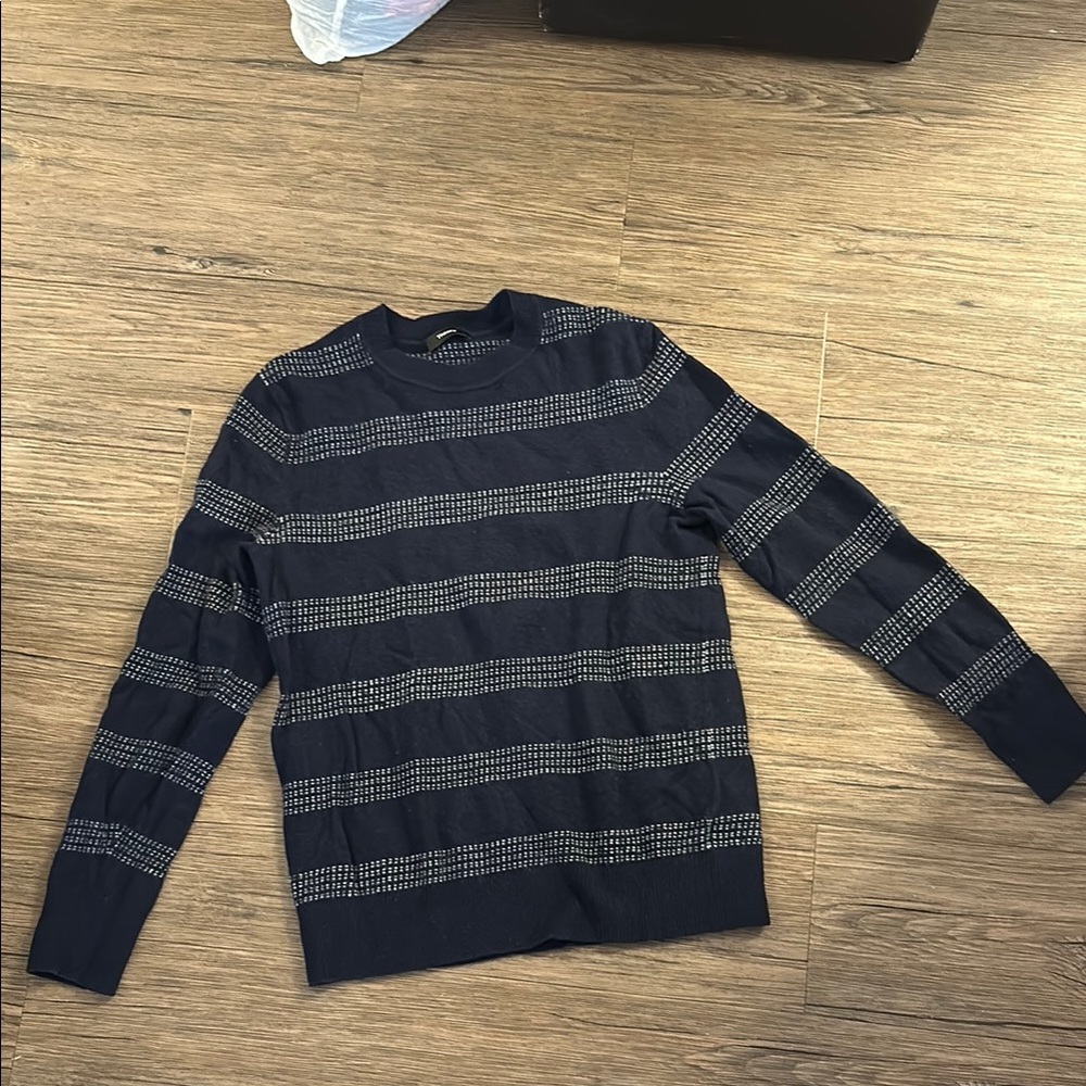 Men's Black Striped Sweater